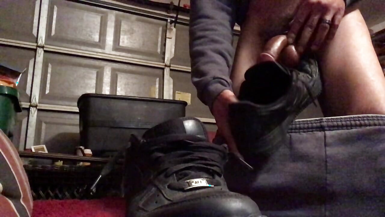 STR8 FRIENDS Black AF1's