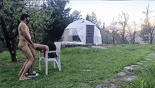 Part 2 - Desi outdoor sex with a stranger girl in the jungle.