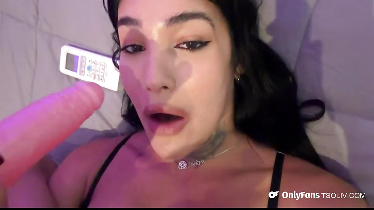 Cute Latino 21yo Trans Girl Fucks her own Ass while parents are home