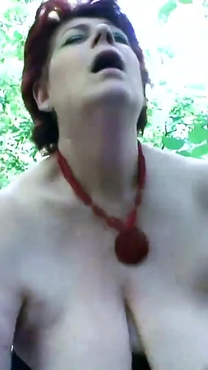 Jaw-dropping moment from "75YO REDHEAD GRANDMA HAS POV OUTDOOR SEX WITH YOUNG GUY"