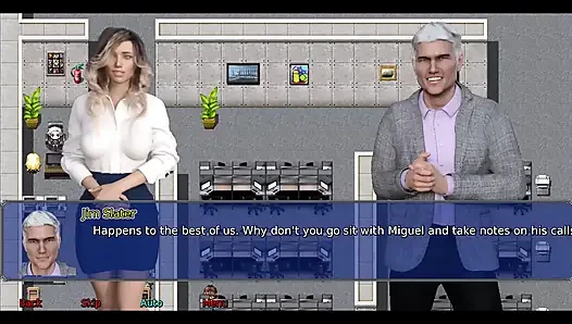 The office wife part 3: Stacy played with herself in the shower at work