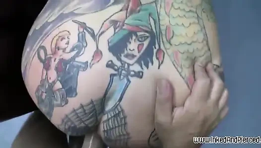 Inked and Pierced - Pierced and tattooed Alt and Emo babes