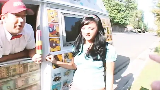 Sexy Ice Cream Scene-2_hot Brunette Teen with a Big Ass Fucked by the Ice Cream Man
