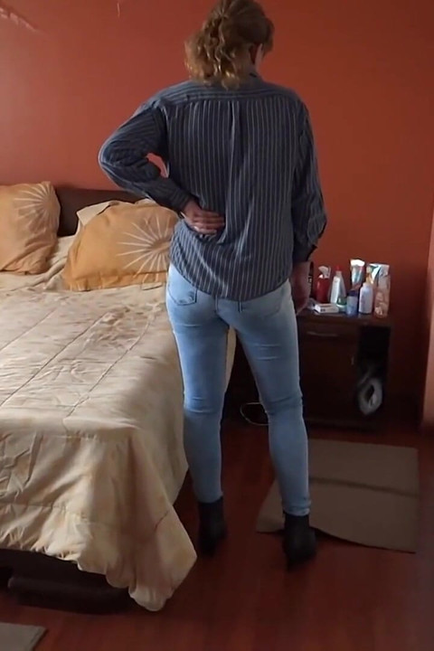 I get home very excited and I start to touch myself before being fucked by my stepson