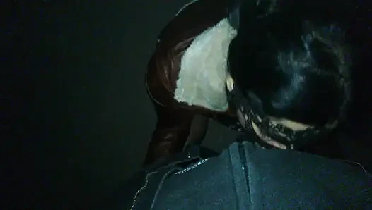 Meine milf-ehefrau gibt mir einen blowjob in einem park!