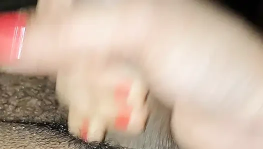 My husband's big cock massage