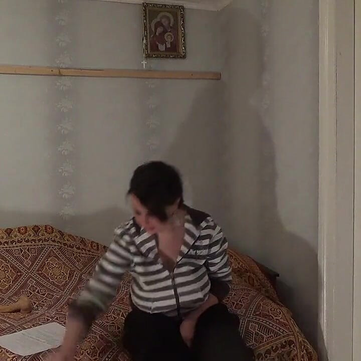 Broken toilet desperation and huge piss
