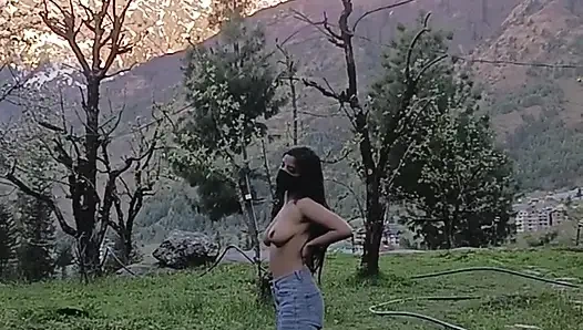 Part 2 - Desi outdoor sex with a stranger girl in the jungle.