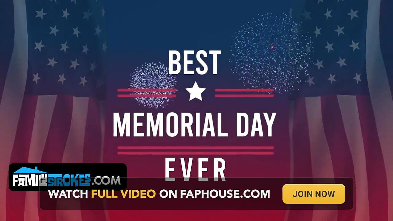 Jazmin's Ex-gf Skye Rides Stepbro's Cock Behind Her Back at Memorial Day Bbq