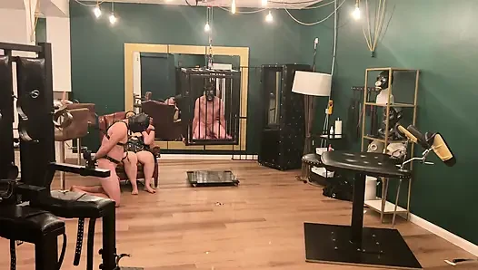 Gaping Anal Subs Stretched Wide by Dommes' Throbbing Toys