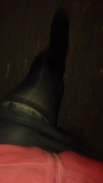 Tights pantyhose public