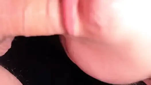 Housewife Gagging on Cock Upside Down, Sucking at the Edge of the Bed, &amp; Hot Cum on Tongue!