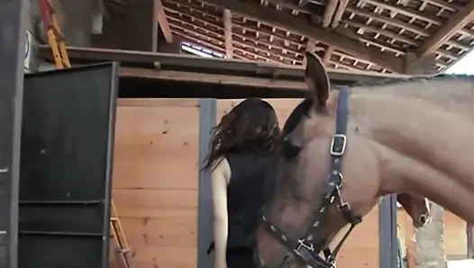 Him, His Lover and His Friend: Threesome in the Stable