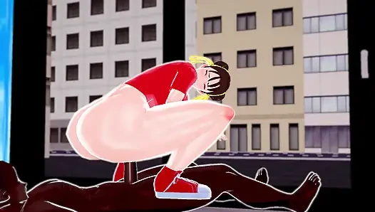 CHUN-LI BÜYÜK ZENCI YARAĞıYLA SIKIŞIYOR VE HAMILE BıRAKıYOR