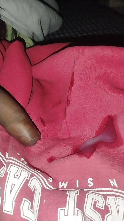 Cum on my own shirt
