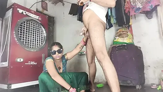 StepSister hit ass, sucked his cock from stepbrother's cock and sucked water from his cock Hindi audio