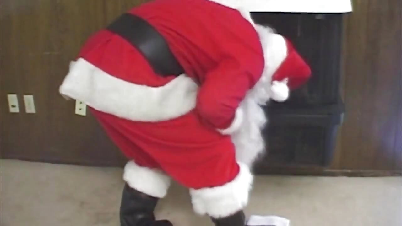 Busty Brunette MILF Takes Santa's Cock Deep