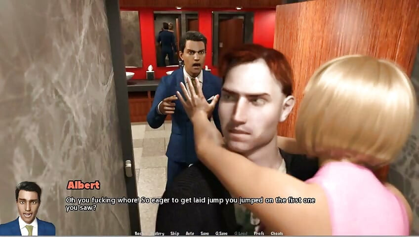 Temptation Are Everywhere - Gameplay - Roleplay - Girlfriend Restroom Stall Fuck Caught by Boyfriend