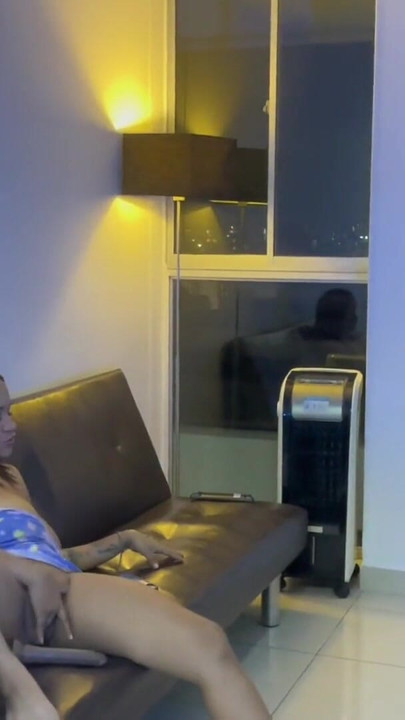 I come to visit my stepcousin's house and we end up fucking after hearing me masturbate | Clip 1