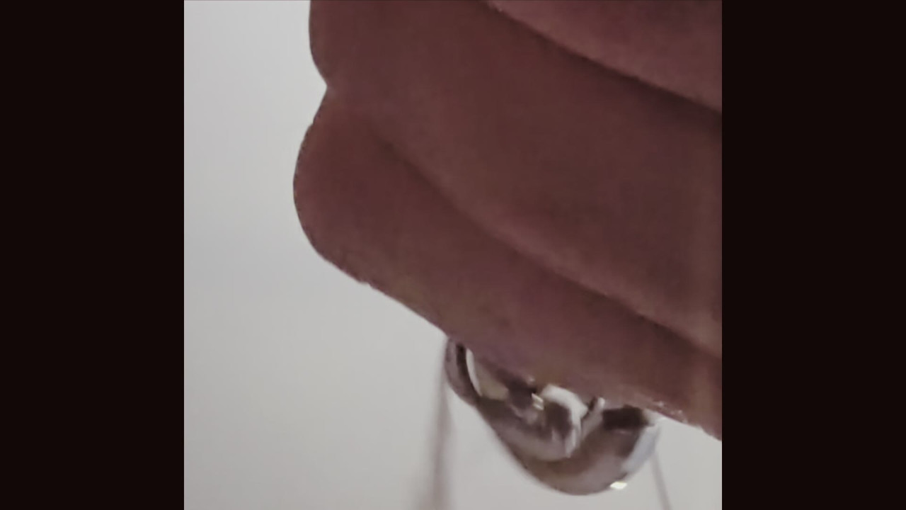 Cumming on your face with my piercing cock