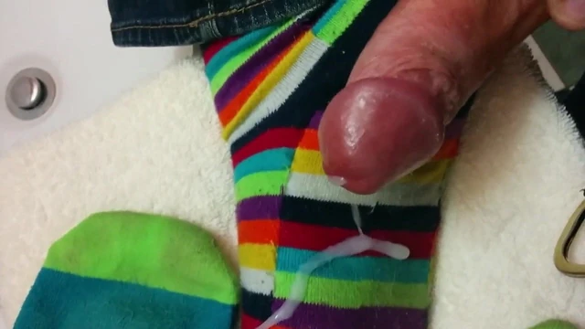cum on socks