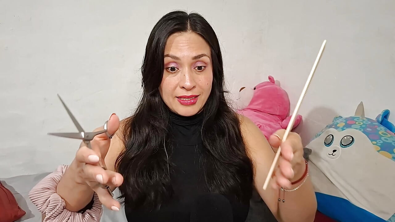 ASMR rollenspiel, DEINE FREUNDIN schneidet deine haare