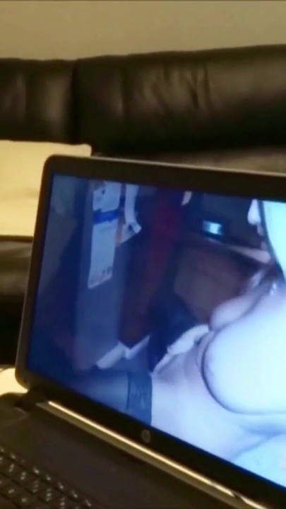 Captivating moment from "German Big Boobs MILF caught Friend Watching Porn and Help"