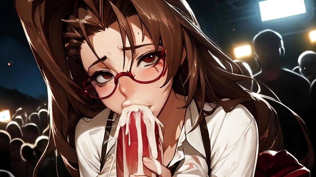 Hentai skolejenter elsker å vise puppene sine til fremmede på konserter