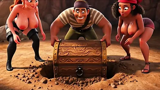 Petualangan bajak laut sensual: membangun tempat persembunyian tropis (diciptakan oleh AI)