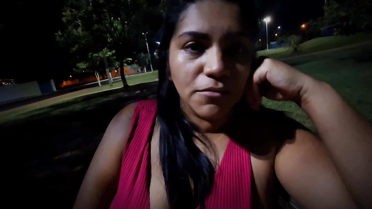 Nicoly Mattos Flashing Hairy Pussy and Big Tits in Square