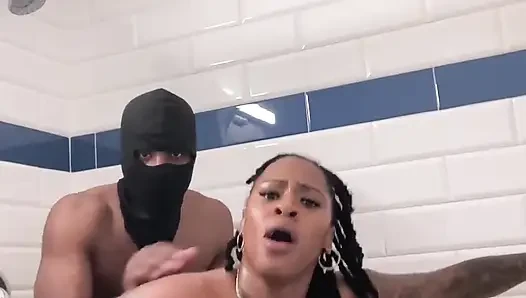 Big titty big booty Sex Goddess gets fuck hard in shower!