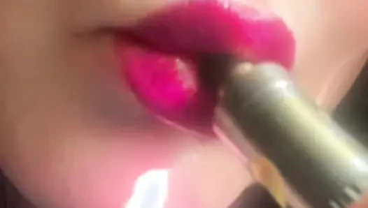 Rauchende heiße rosa verführerische lippen & zeitlupe verdampfte glückseligkeit