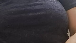 Stepmom is a whore, she shows her stepson in front of the camera her pussy to turn him on