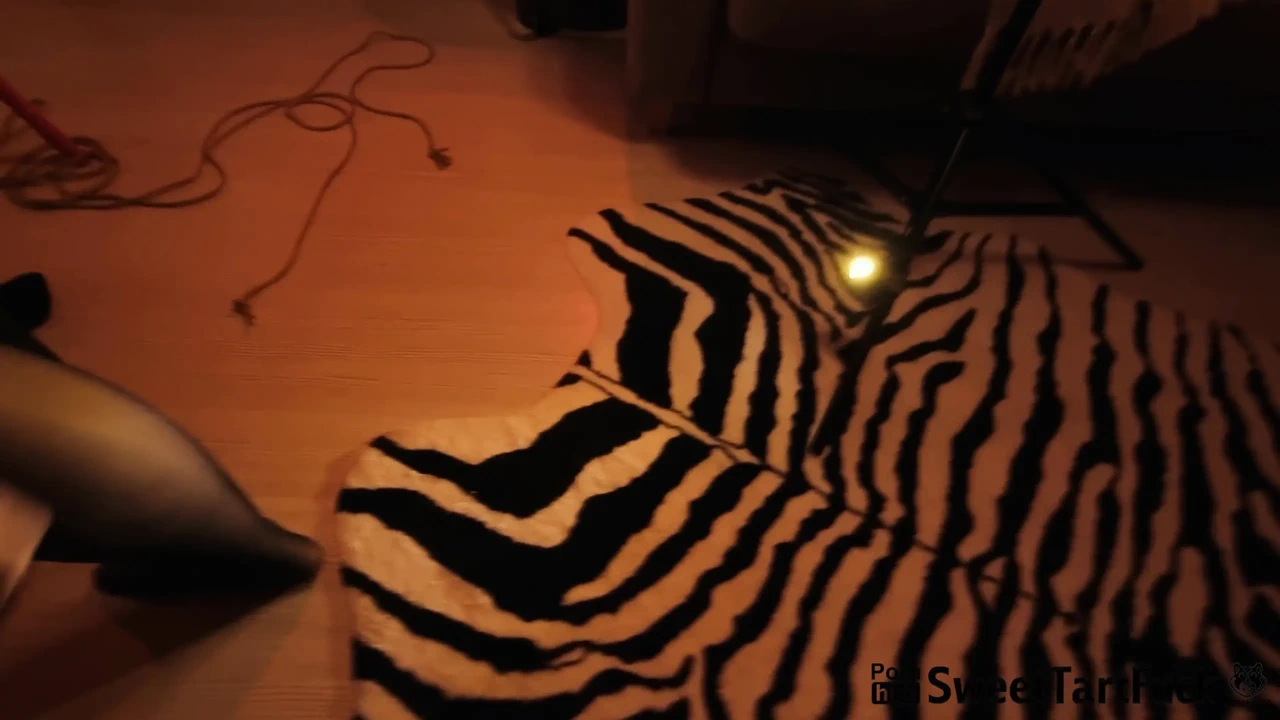 A sex-wife is tied up and ready to be fucked by a stranger. BDSM aesthetics and submission.