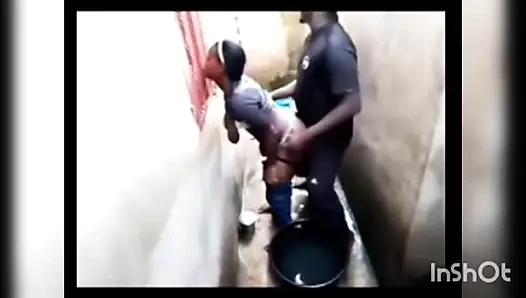 Bir köşede Afrikalı seks