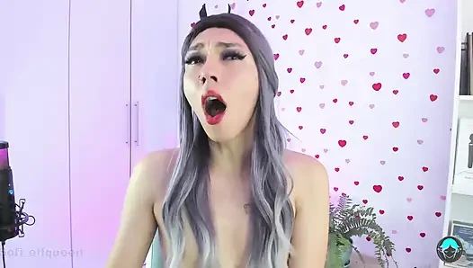 Smooth Ladyboy Being Controlled in Videocam for StepDaddy