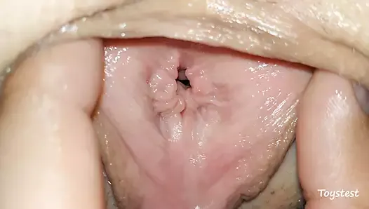 Extremely Close View Inside Stepsister's Pussy
