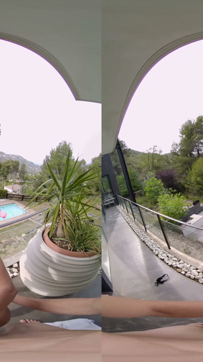 Our First Time Fucking on a Balcony - Virtual Real Porn | Clip 2