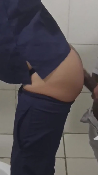 Must-see moment from "Rookie and Gifted Doctor Put It in the Nurse's Ass in the Hospital Bathroom"