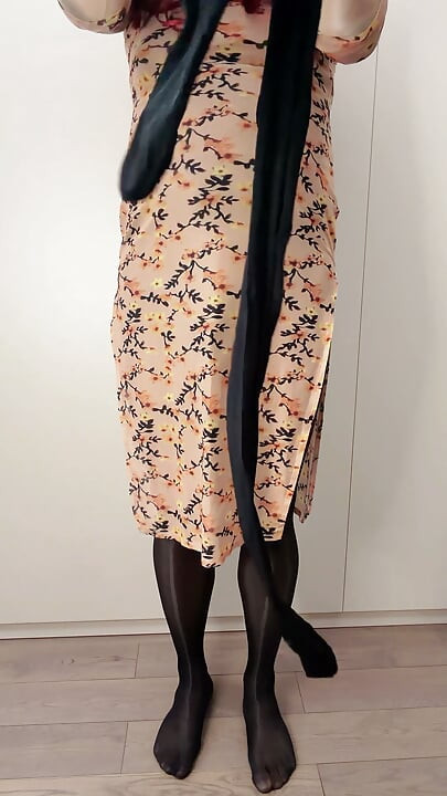 Aziatisch mietje prostaatorgasme hard in panty