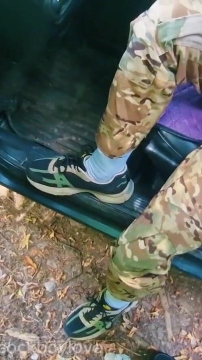 Soldiers sucked each other's dicks in public until they cummed in their mouths. | Clip 1