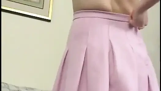 Guy gets BJ from girl with nice boobs while he finger fucks her