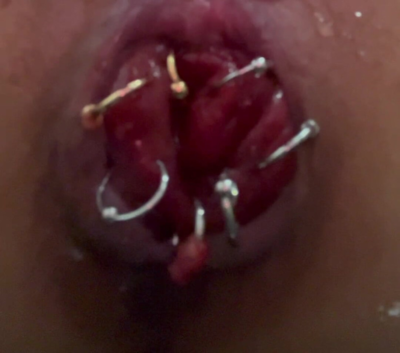 Tried on 7 rectal piercings