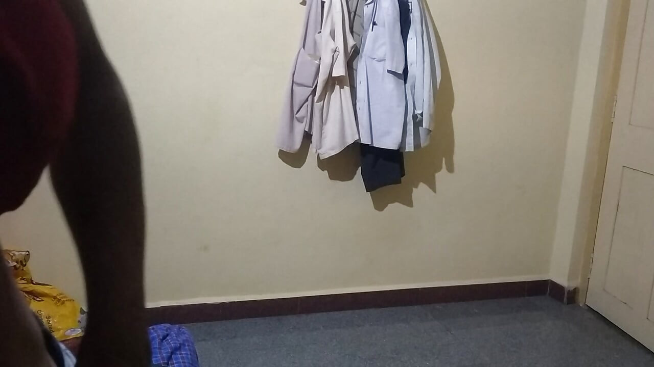 Cleaning home in mom's saree