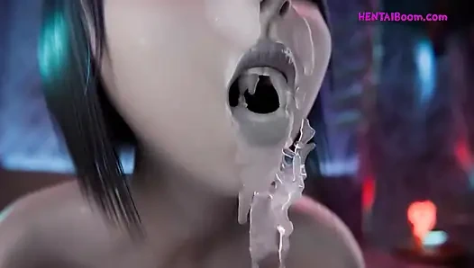 Gothic Night: Busty Trio Discovers Passion in a Sensual 3D Threesome