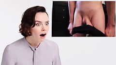 Daisy Ridley reacts to my cock