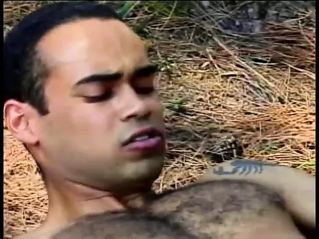 She-male and bi-sexual guy fucking outdoors