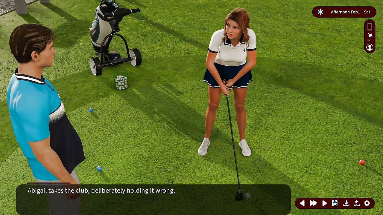 Whispers of Desire: Teaching Sexy Babe to Play Golf - Episode 41