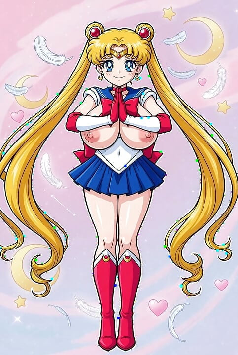 Η Sailor Moon κουνάει το σφιχτό φαλακρό μουνί της