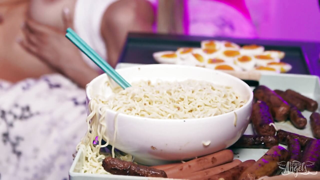 Mukbang Hottie Is Hungry for Cock
